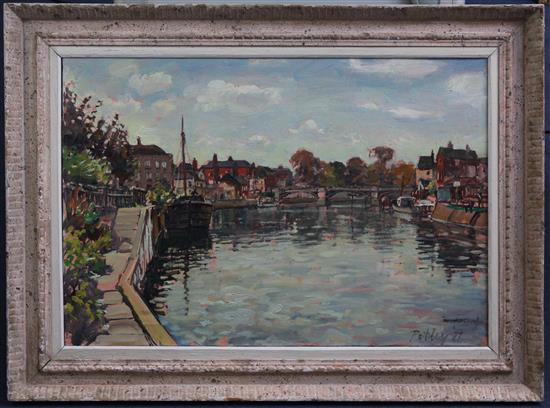 Llewellyn Petley-Jones (1908-1986) The Thames at Windsor, 20 x 29in.
